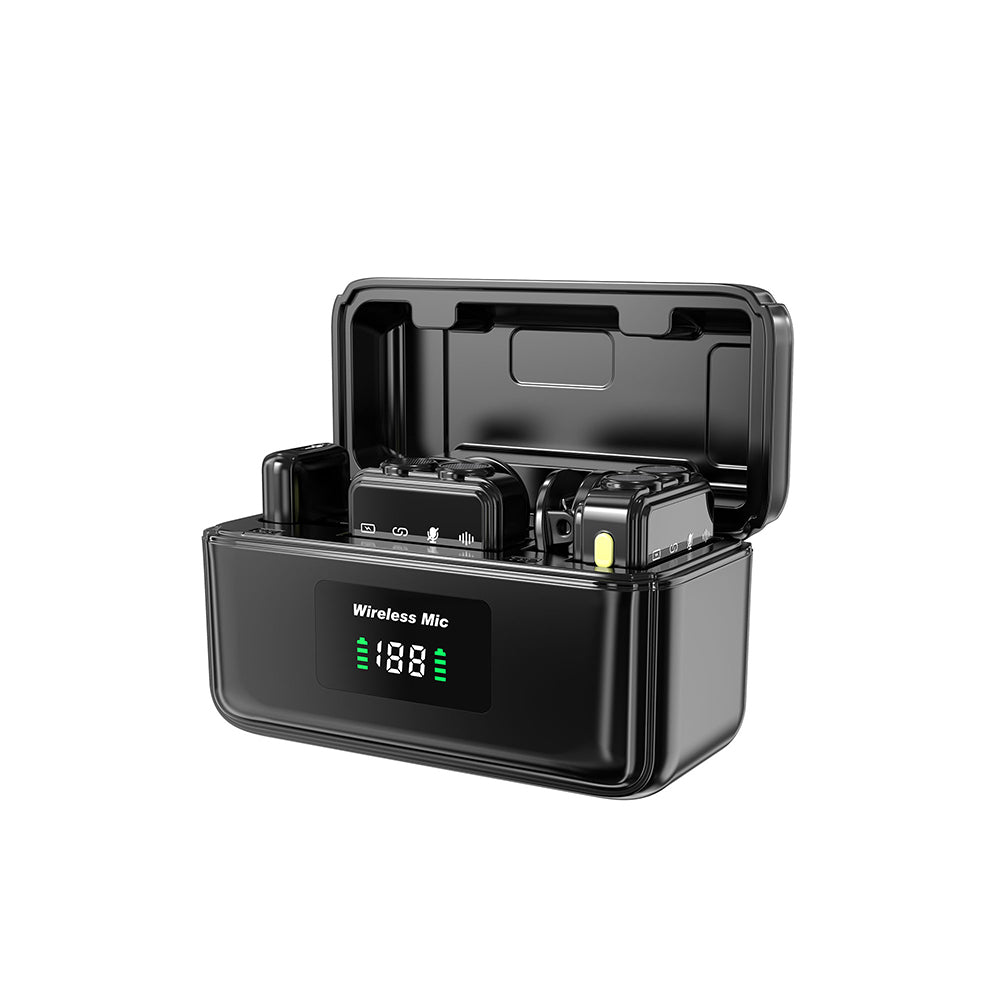 Wiwu Wi-WM005 2in1 Type-C ve Lightning Portlu ANC Özellikli Kablosuz Yaka Mikrofonu Wiwu Wi-WM005 2in1 Type-C ve Lightning Portlu ANC Özellikli Kablosuz Yaka Mikrofonu